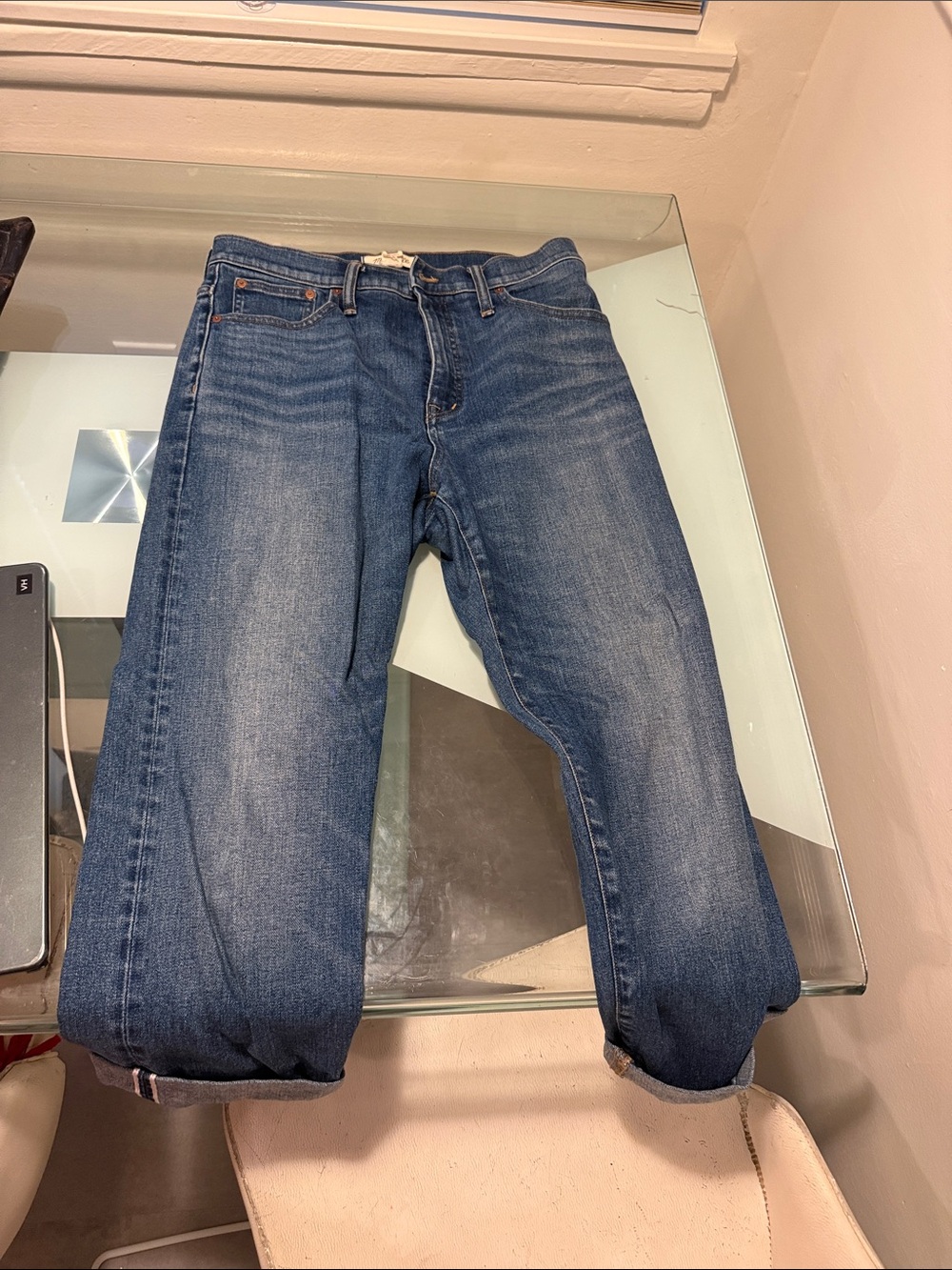 Madewell Men's Straight-Leg Medium Wash Jeans